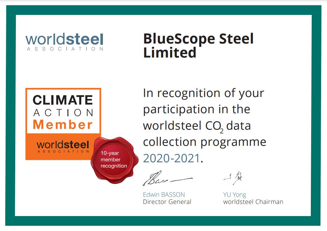World Steel Association – BlueScope Steel Limited